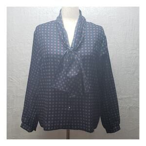 VTG 60s Ship ’n Shore Mod Blouse L Coastal Chic Librarycore Retro Nautical